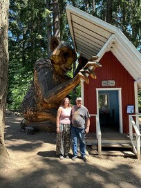 Ole Bolle Troll on the way from the airport to our stay!