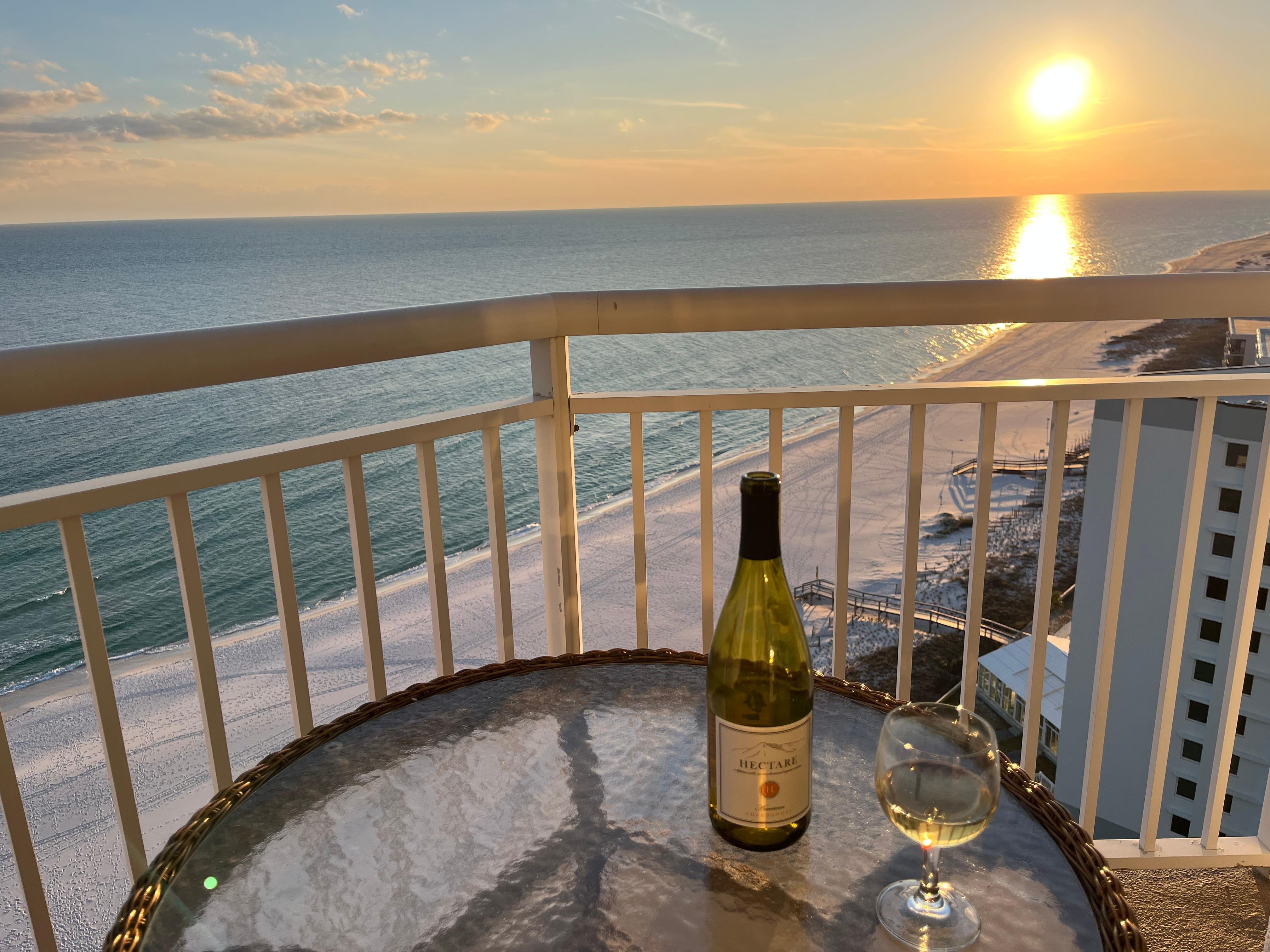 Can’t beat this “Happy Hour” view!!