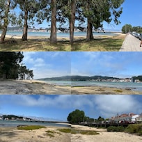 Walking towards the bridge