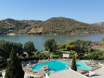 vue de la terrasse du restaurant