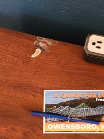 Something stuck all over the table