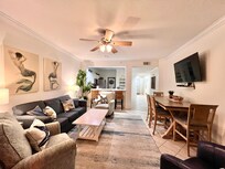 Living room, kitchen & entrance