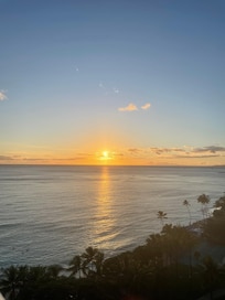 Sunset from balcony.