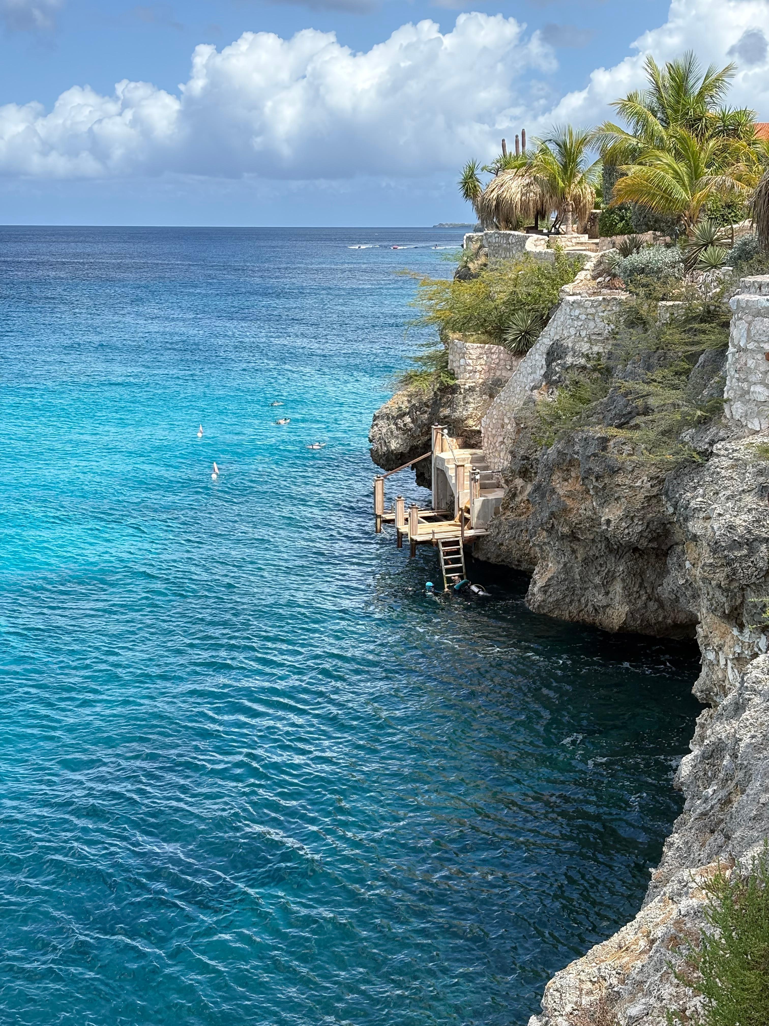 View from the Hotel to Ocean access 