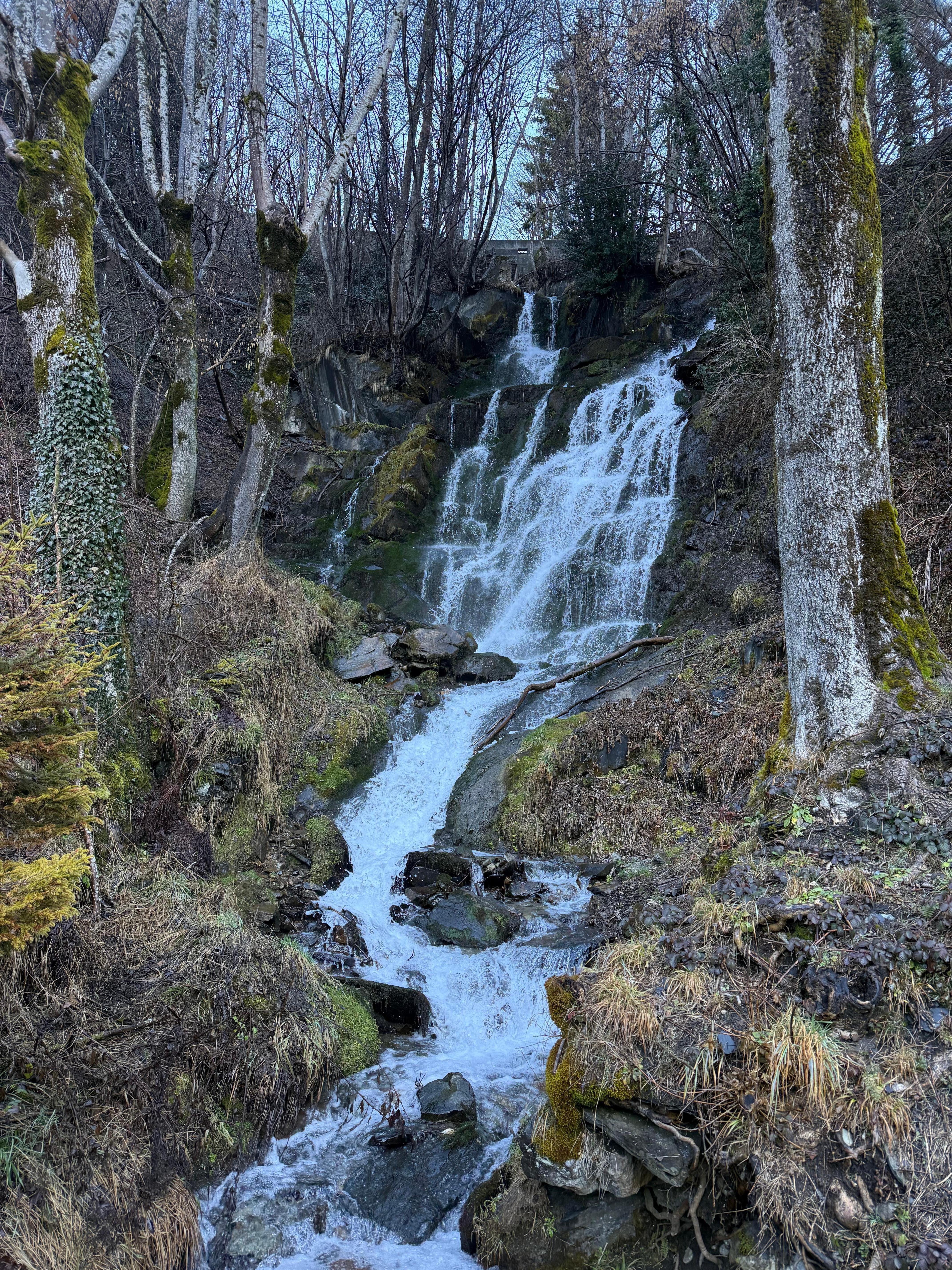 Beautiful running stream on our way down to the village.