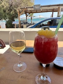 Drinks at hotel bar