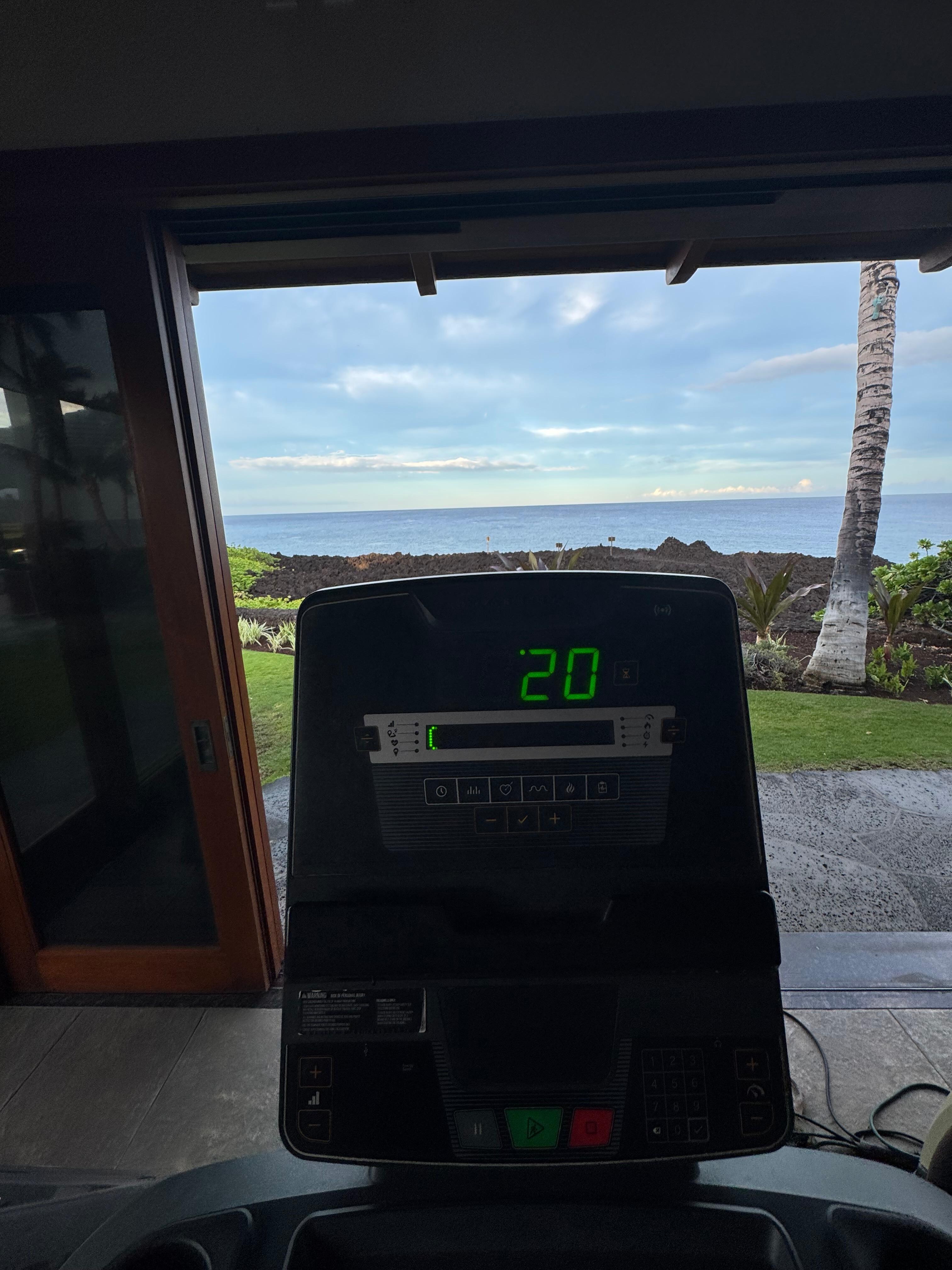 View from work out area!