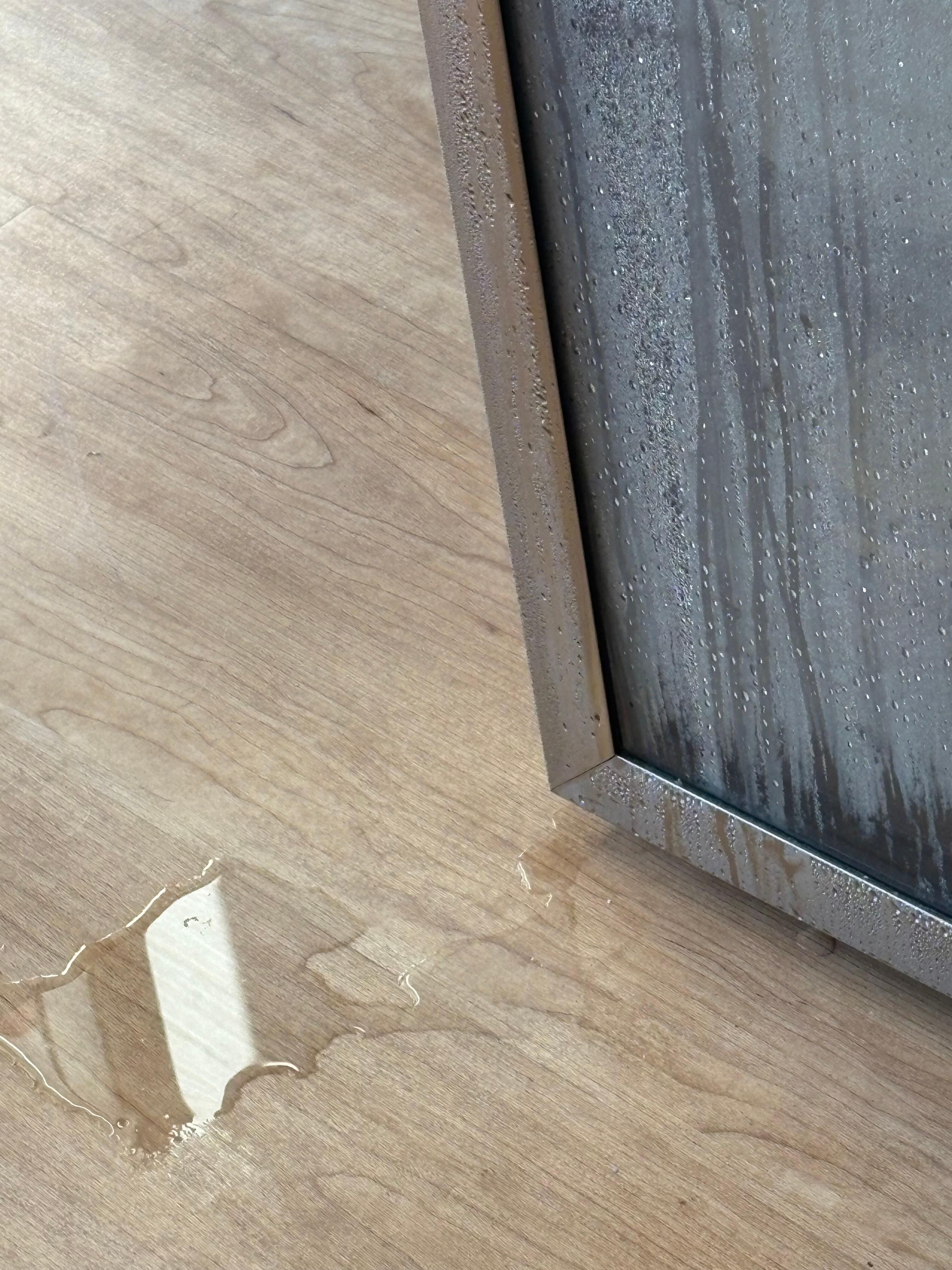 Water on floor from air conditioner