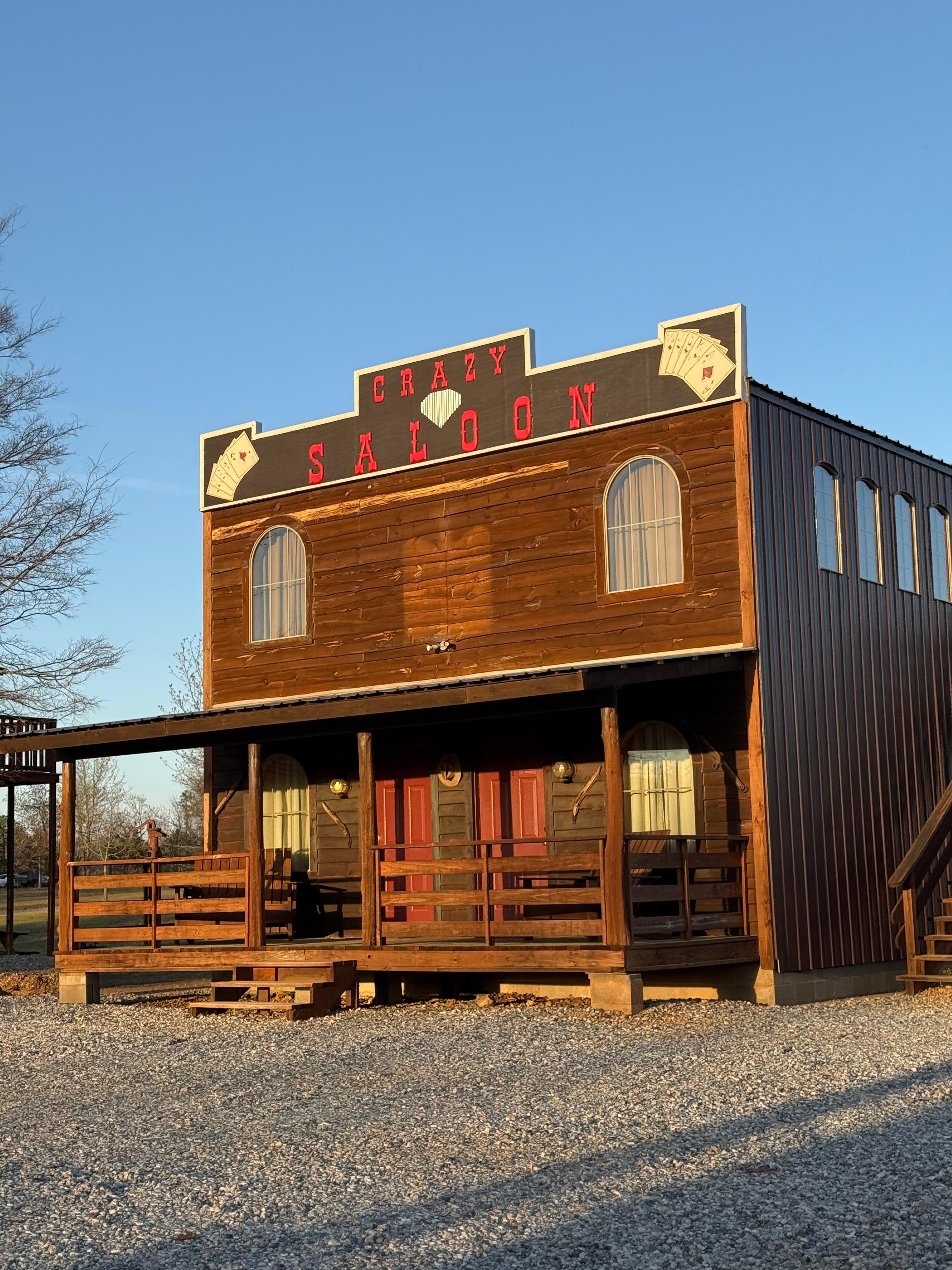 One of the cabins. An upstairs and a downstairs room. 
