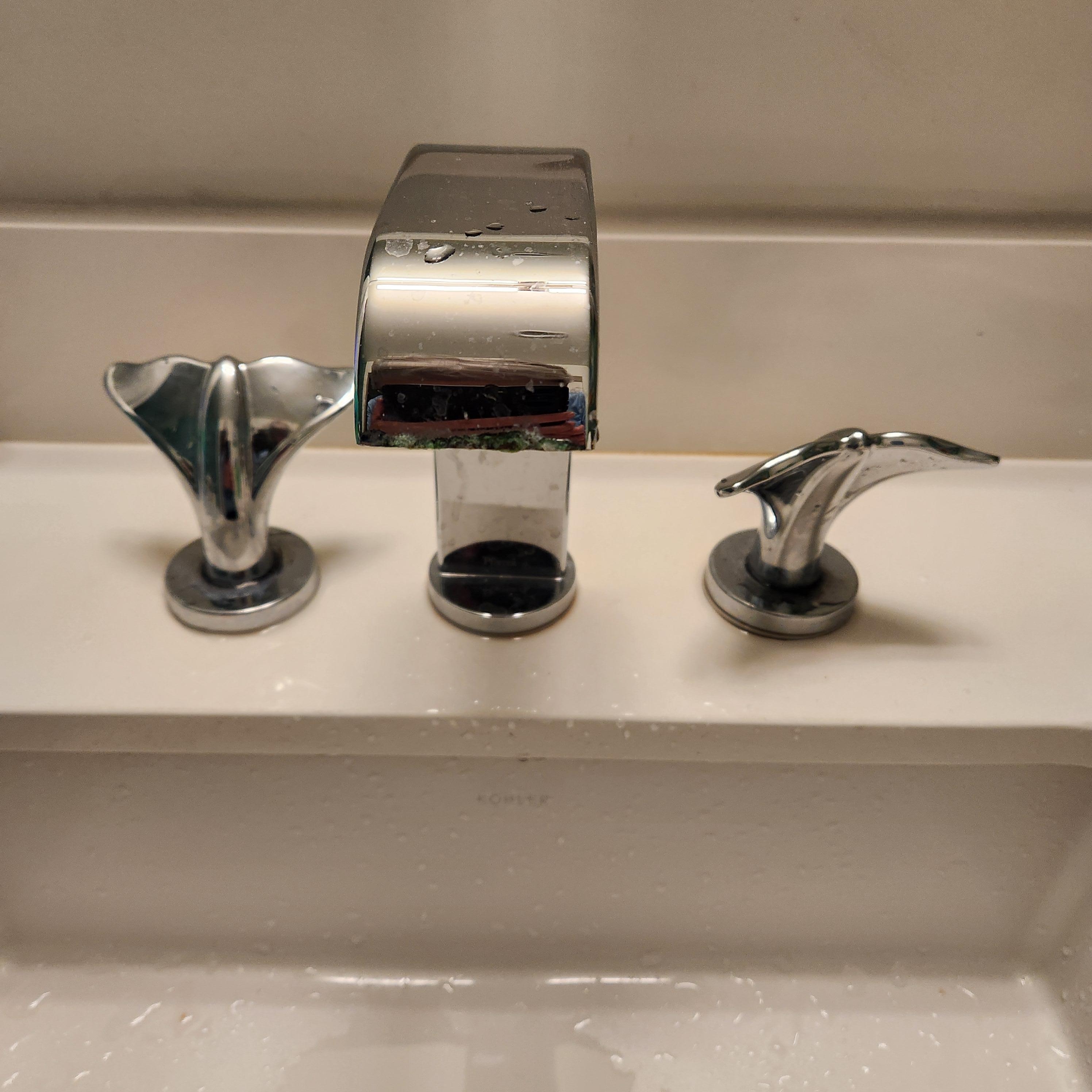 Hot water faucet was very difficult to turn on, despite one maintenance check. The cold water one didn't turn back properly.  Part of their festive decor, that unfortunately did not work well and seems like is a known issue. 