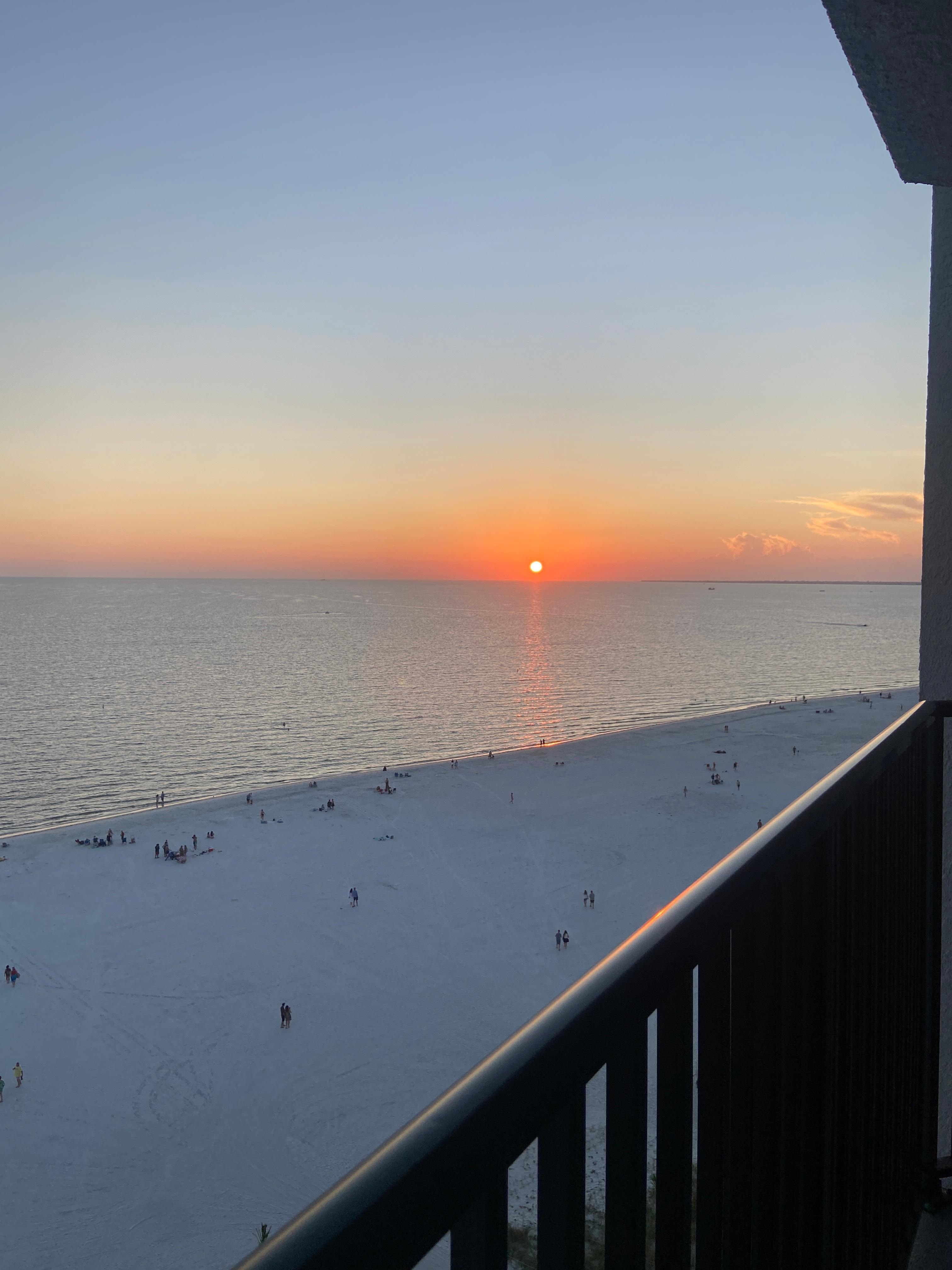 Sunset from our room 