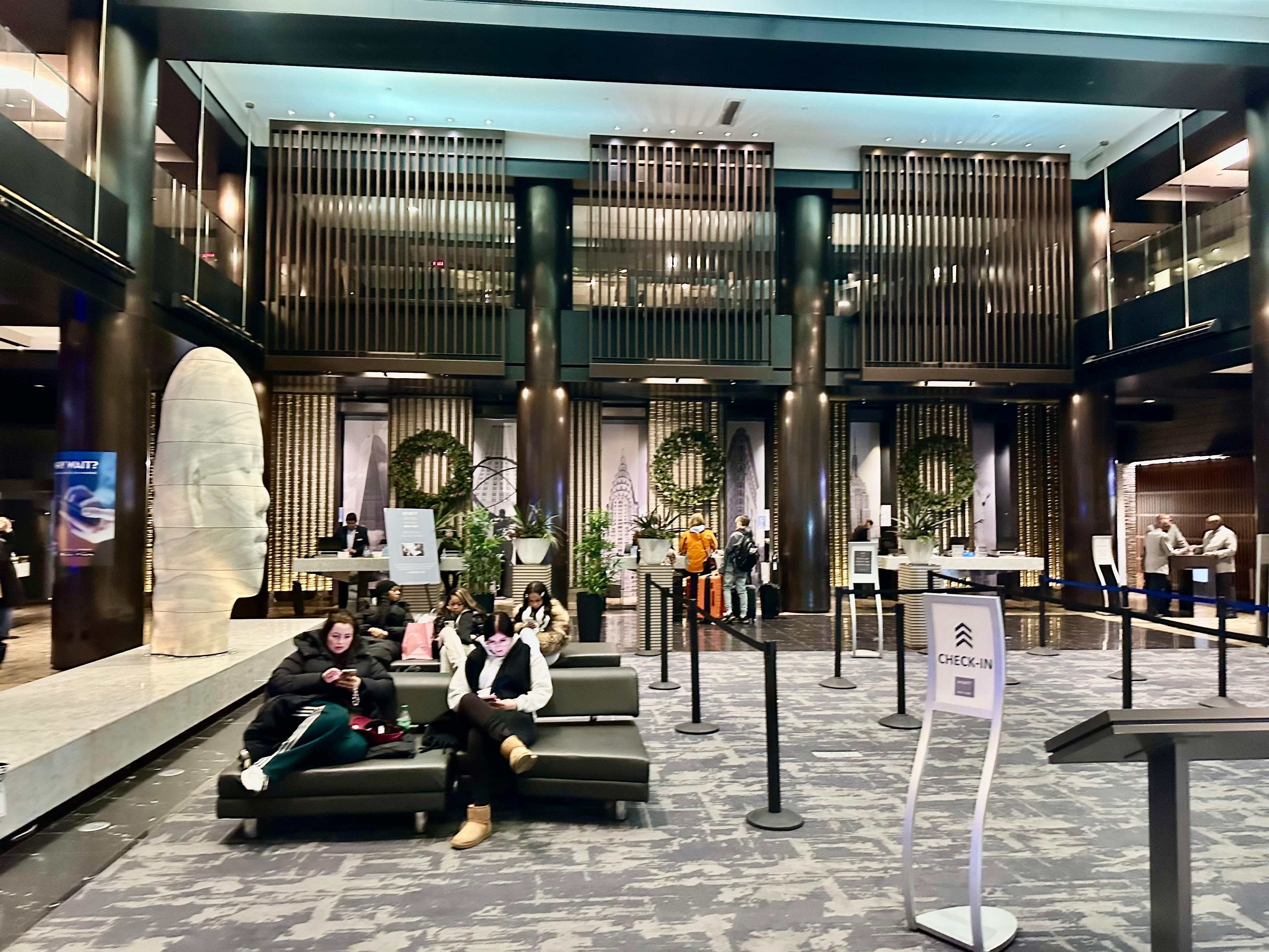 Beautiful entry and check in area 