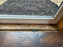missing trim along doorways