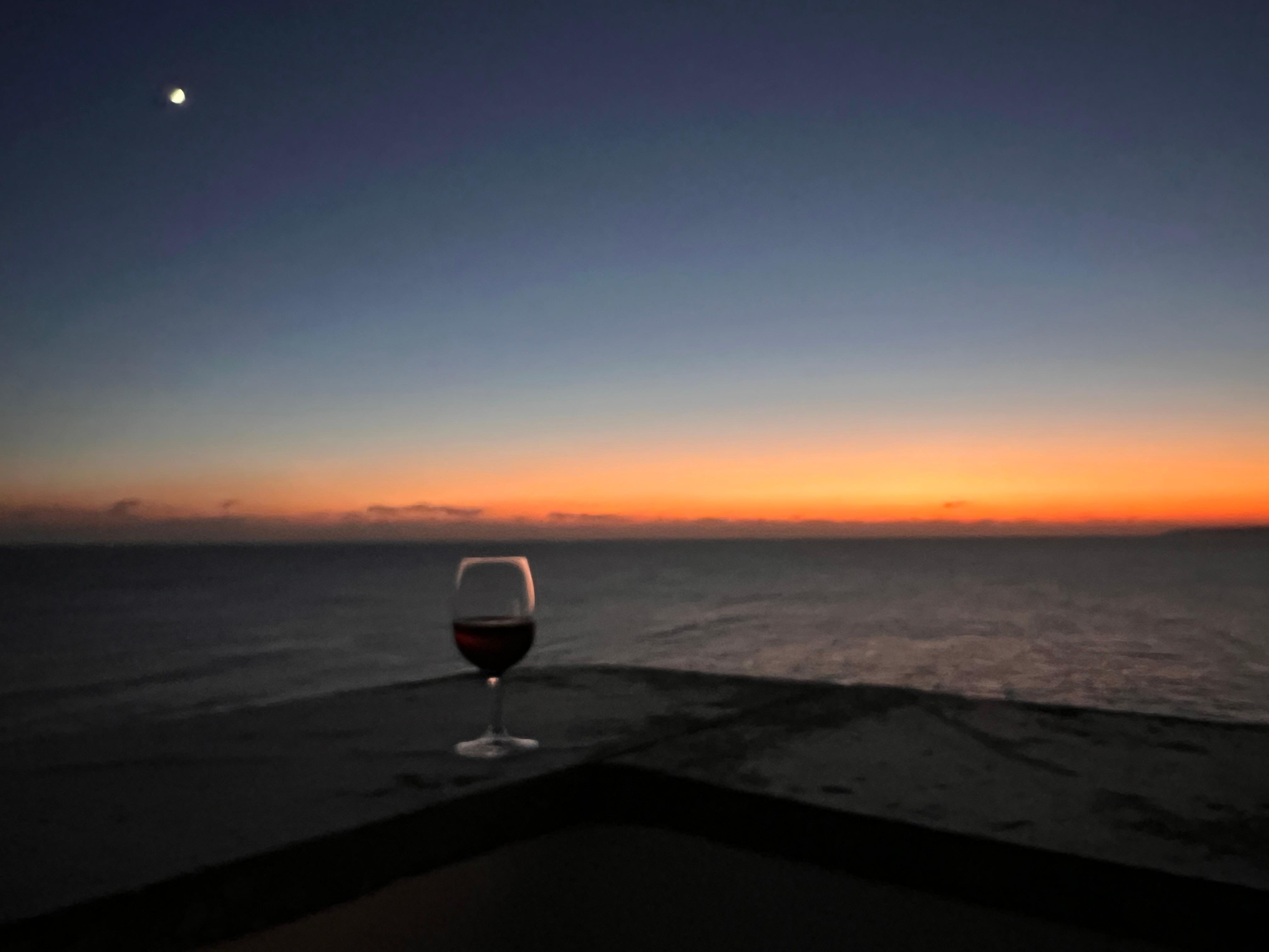 Sunset from the terrace