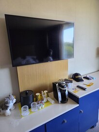 TV and coffee