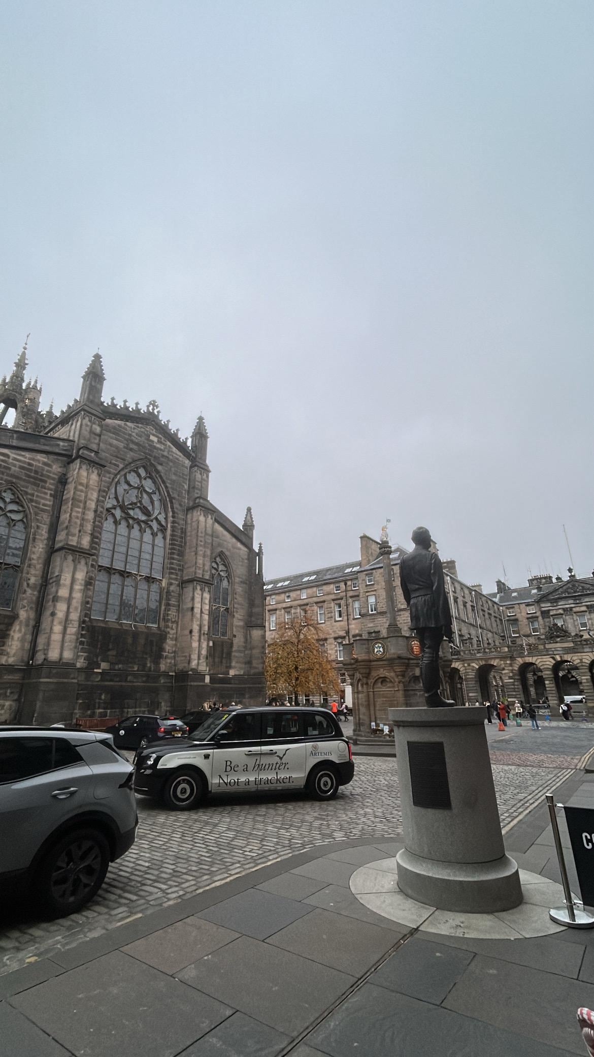 view upon exit of entrance of hostel