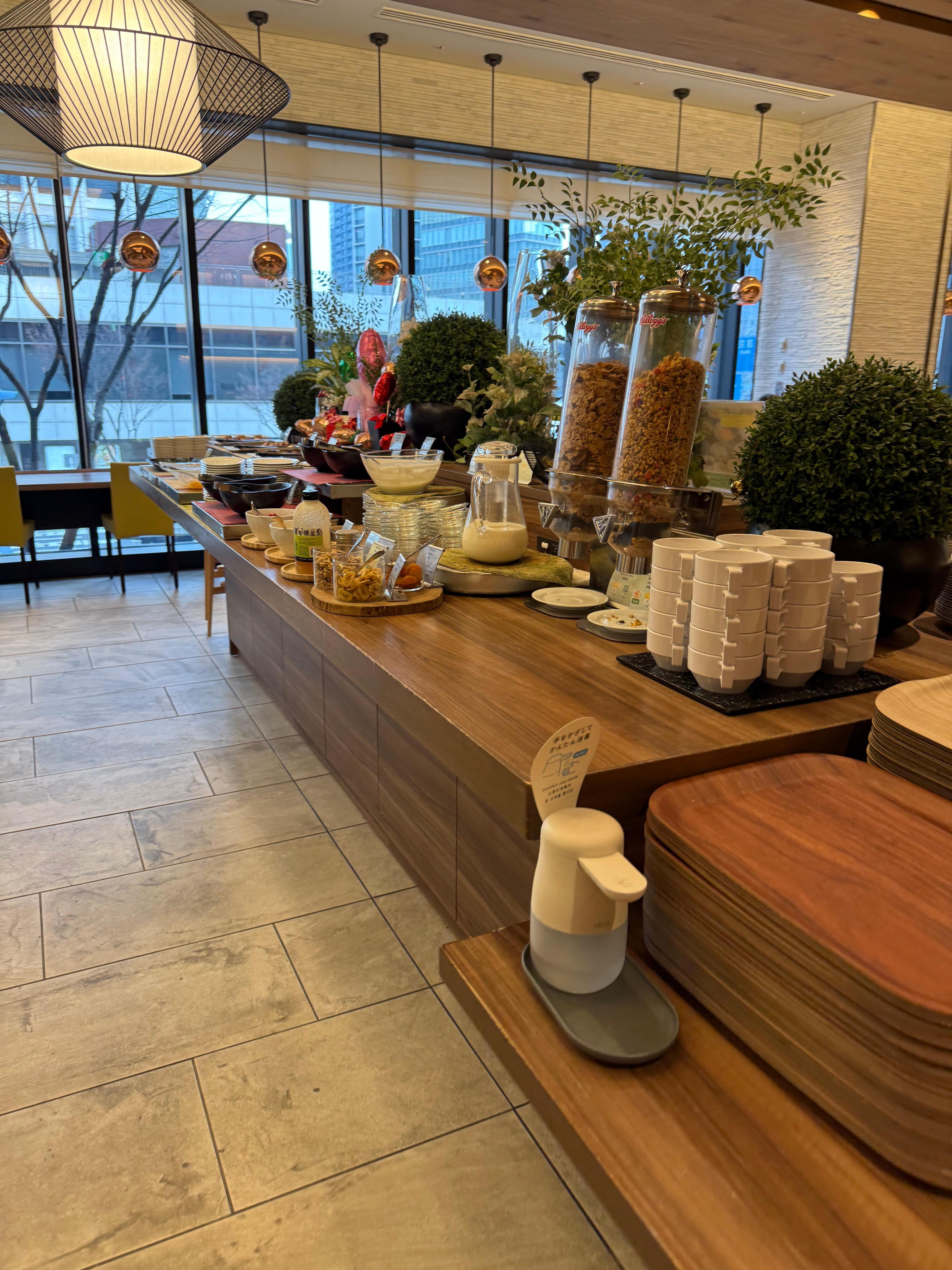 Buffet do café da manhã 