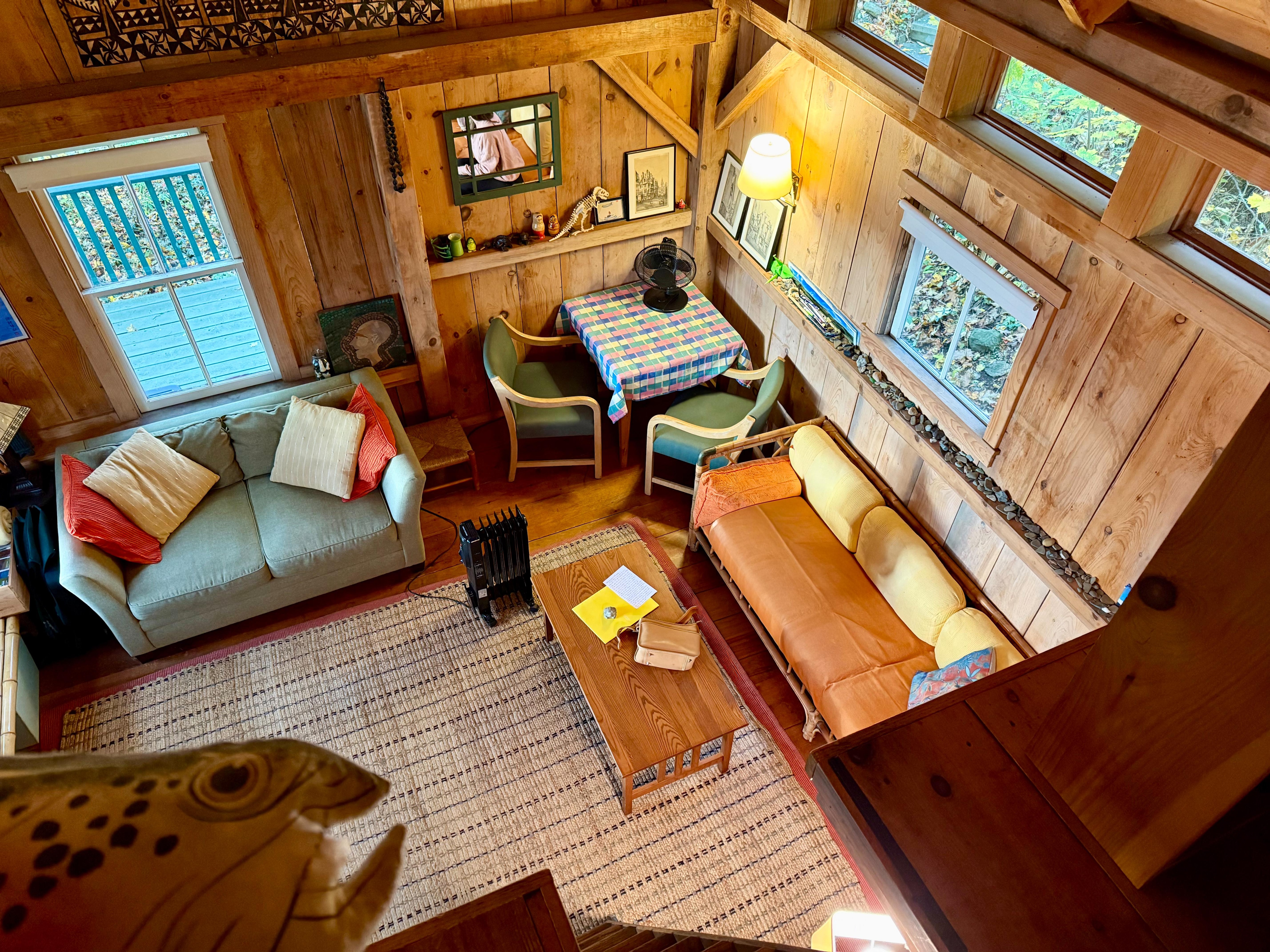 View from the loft sleeping area 