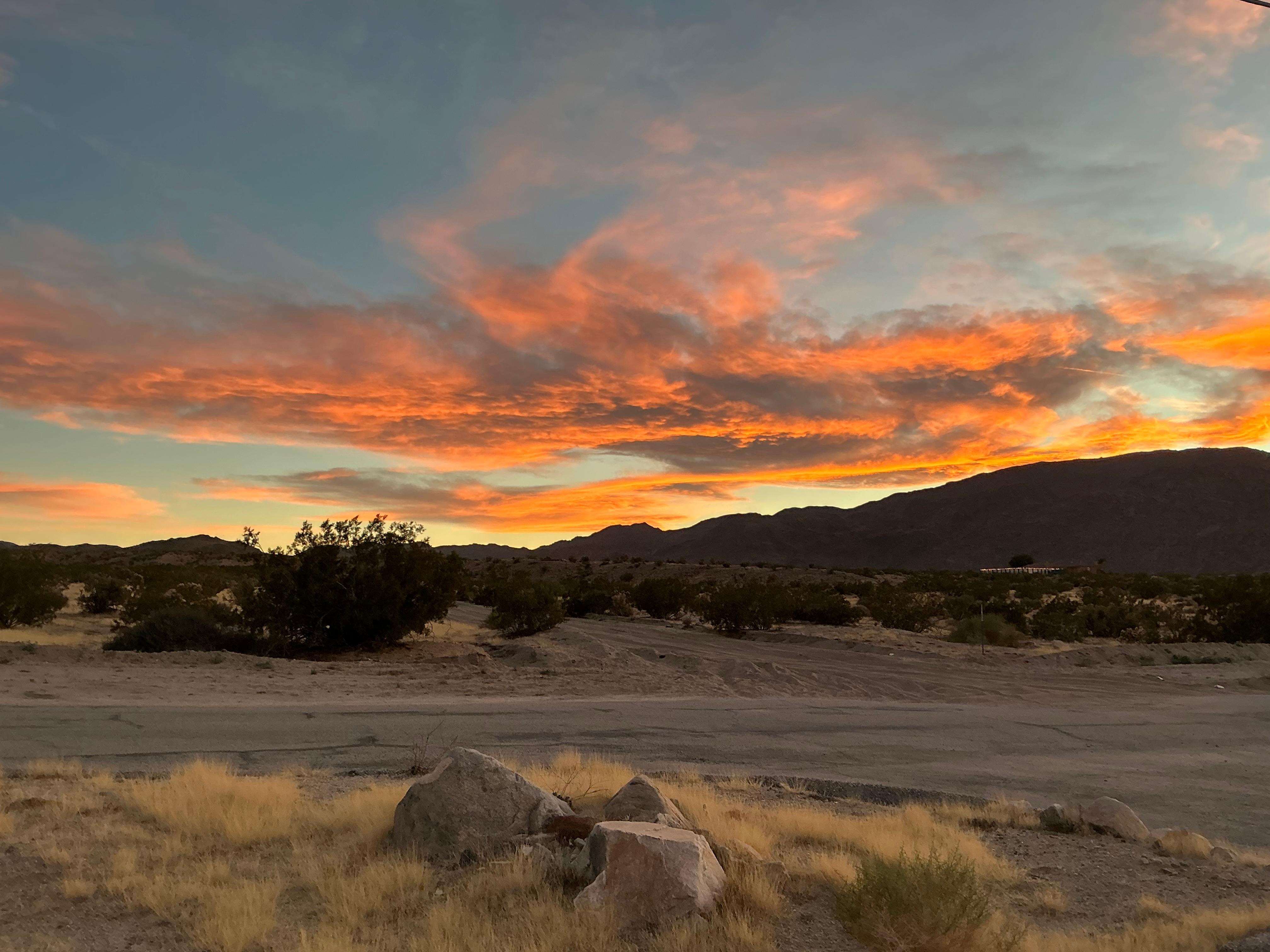 Sunset view from house