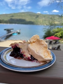 The only thing better than the view from this deck is HUCKLEBERRY PIE with the view from this deck! THE TWO TOGETHER? INCREDIBLE!