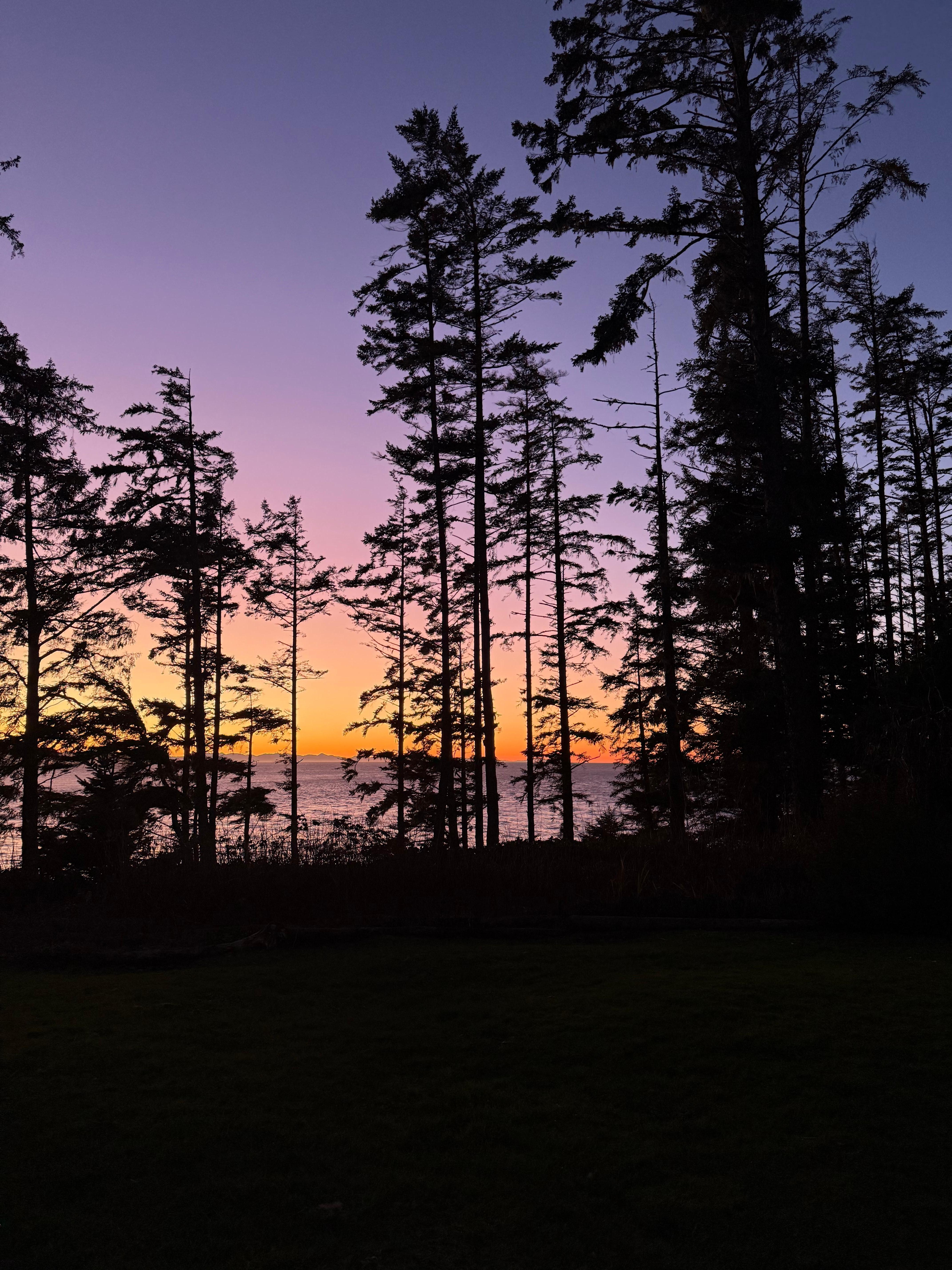 Sunset view from dining area.
