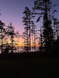Sunset view from dining area.