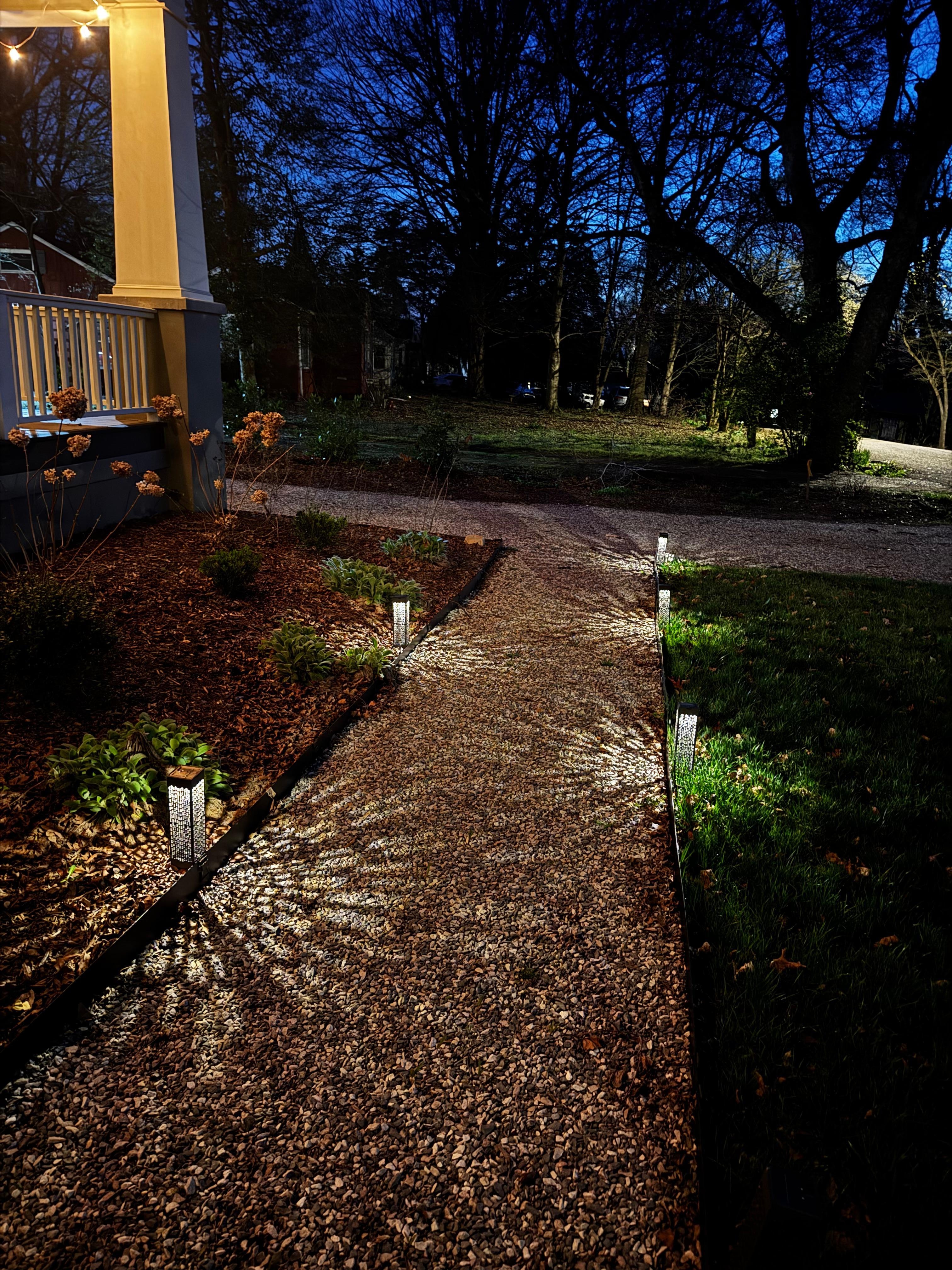 The whole property was well maintained and had charming lighting. 