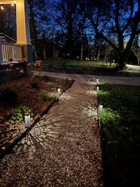 The whole property was well maintained and had charming lighting.