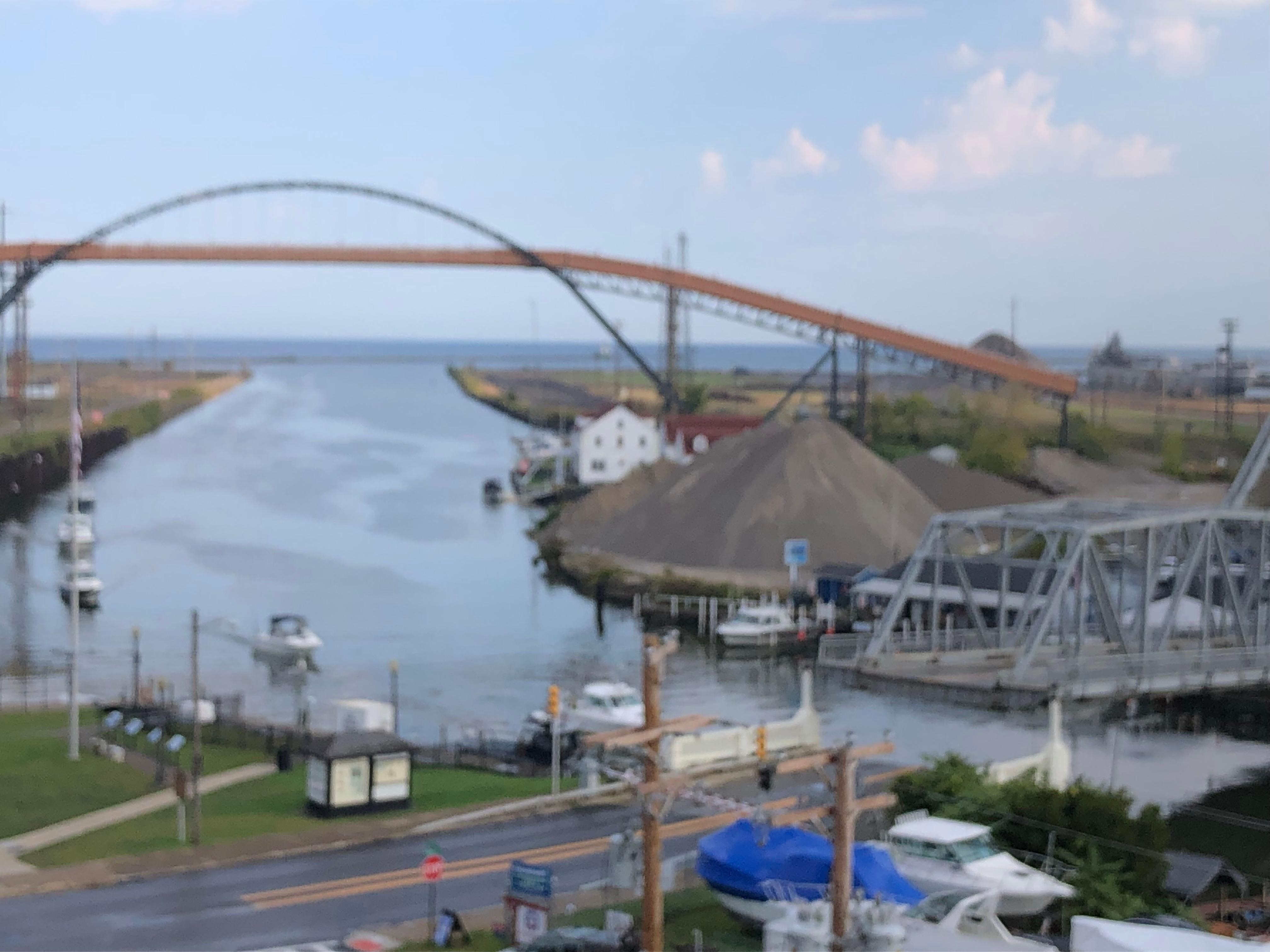 Lake Erie in the distance. 