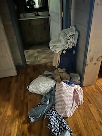 Clothes on the floor