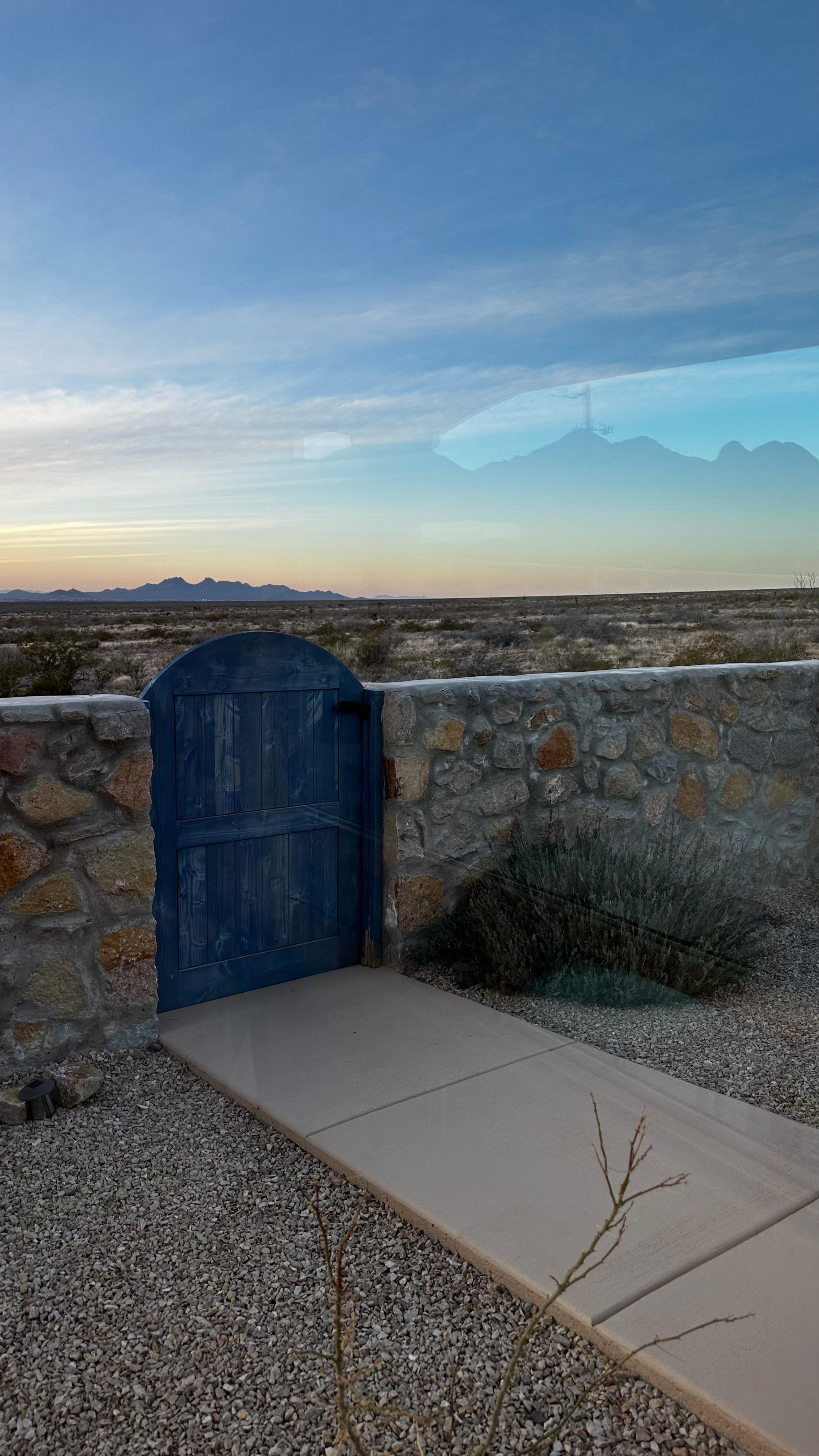 Look for the Blue gate