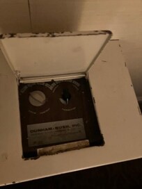 Rusty heating-cooling controls.