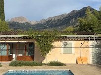Beautiful view to the mountains from the pool area