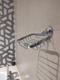 Soap holder in bathroom