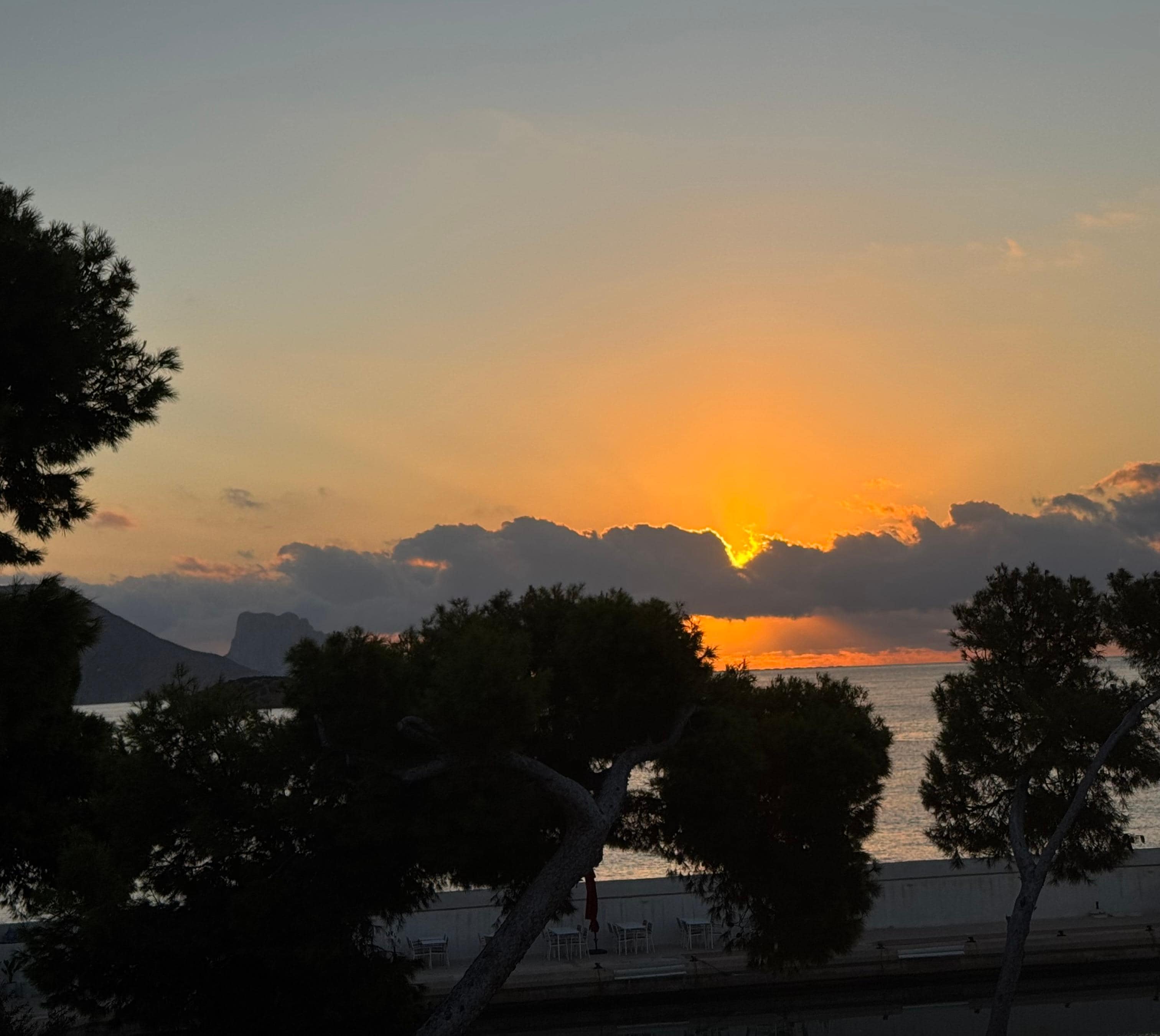 Sunrise from the apartment 