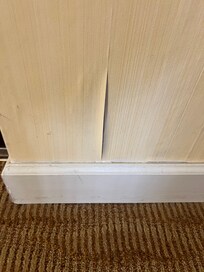 Majority of the hotel is wallpapered and most of it is peeling off.