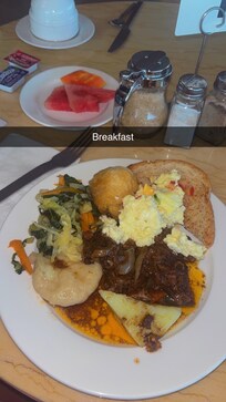 Daily breakfast at 7 am was ALWAYS hot n ready super filling