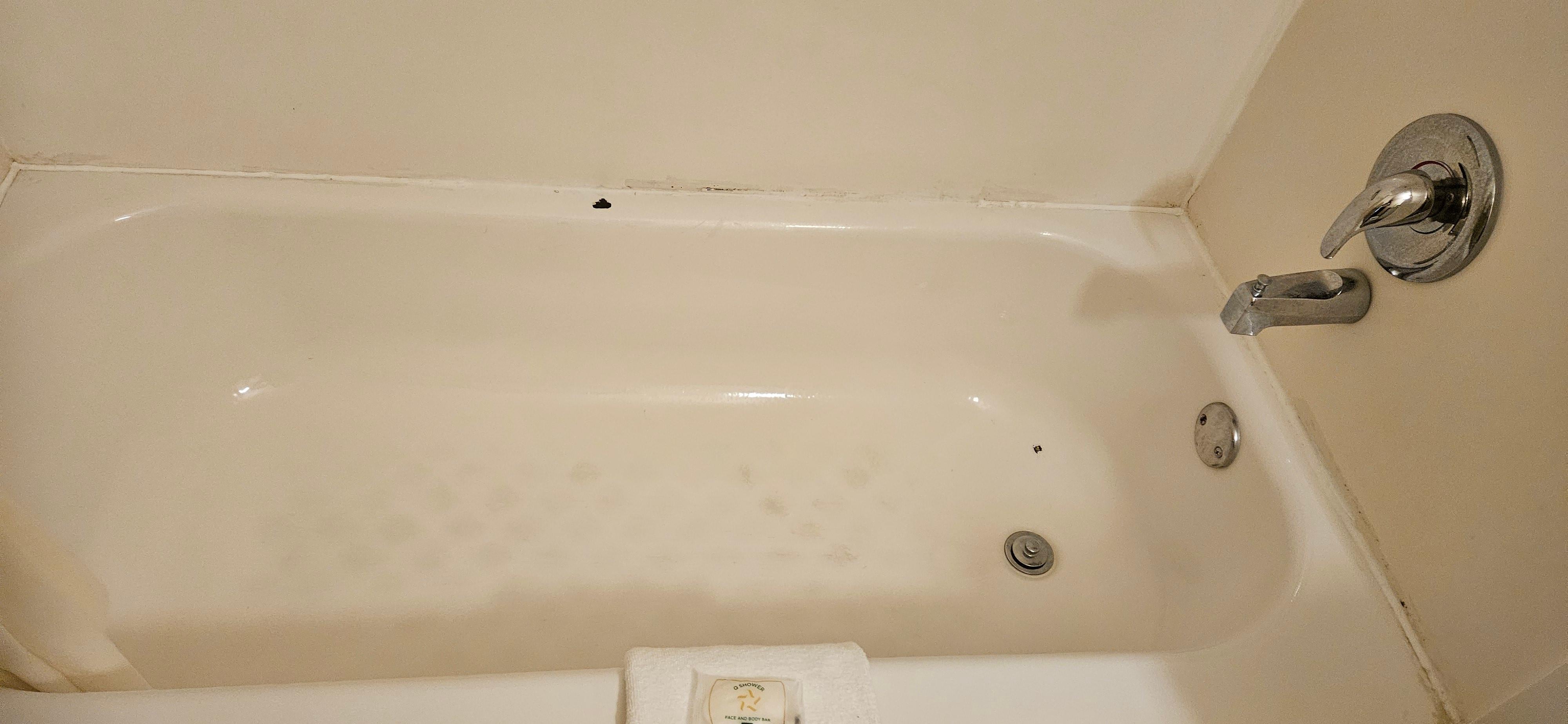 Chipped and beat up tub