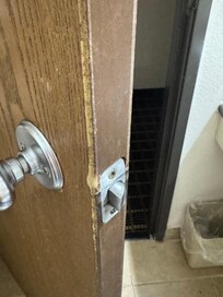 Tired and old warn door