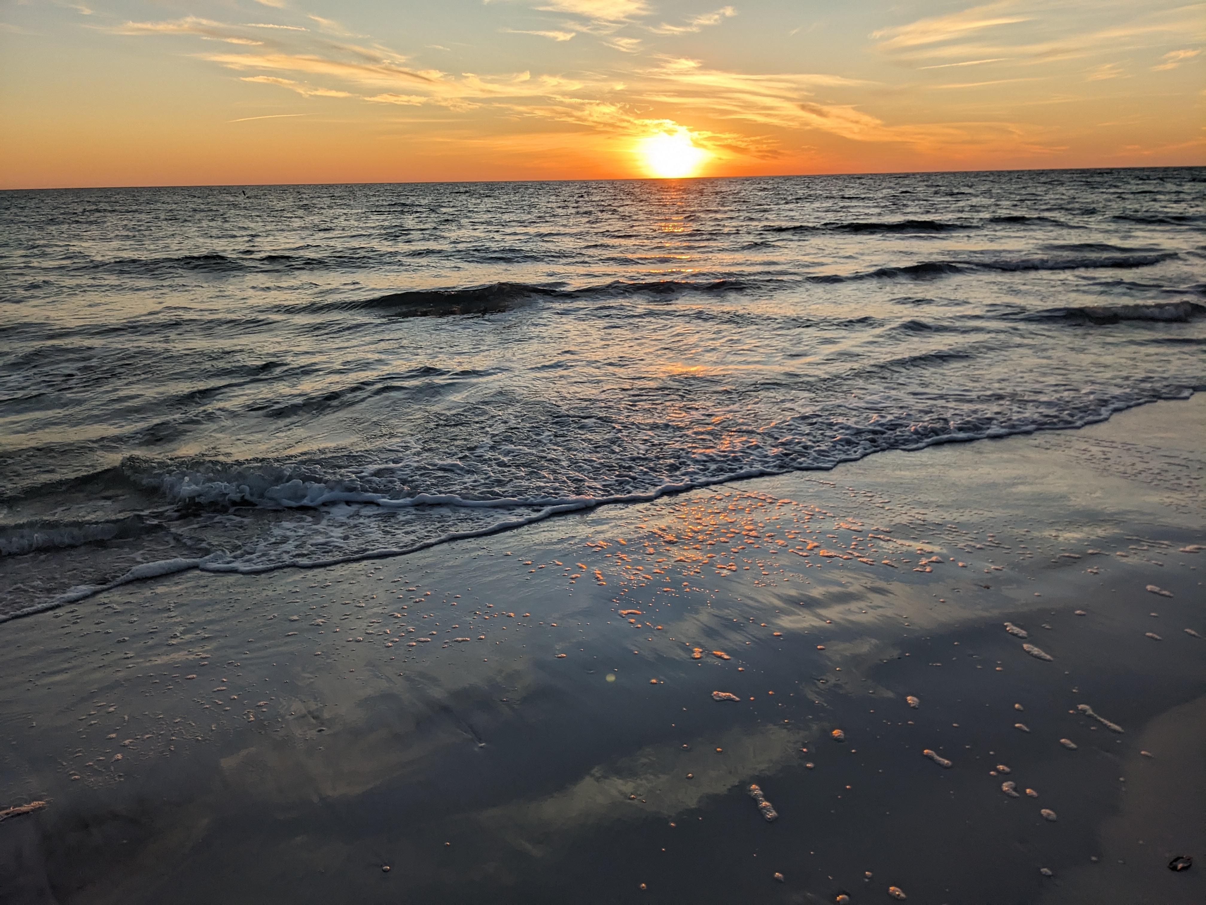 Sunset at the end of a wonderful day.