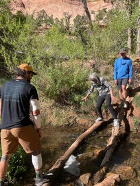 Mill Creek Trail had a lot of creek crossings to make it all more eventful!