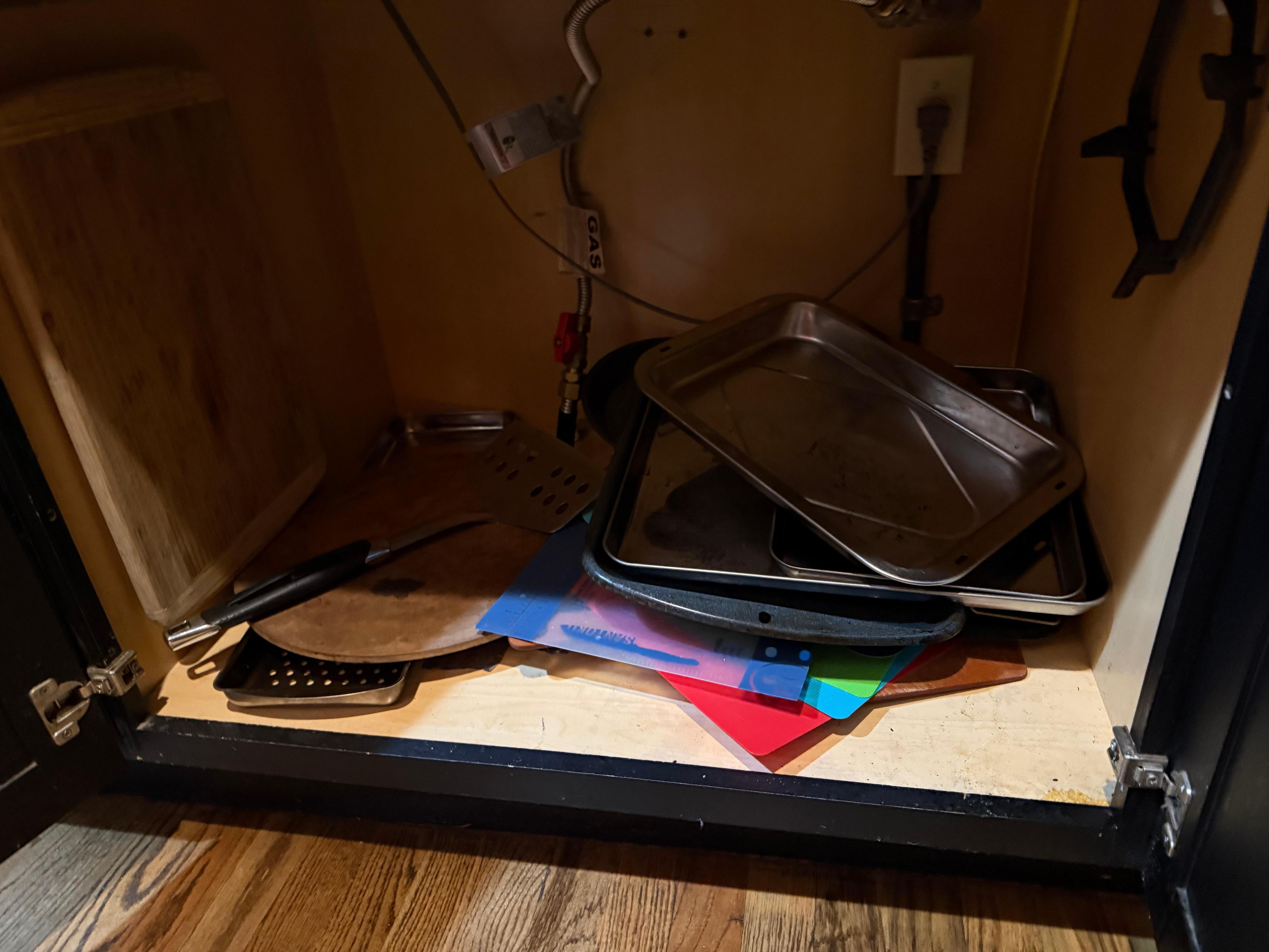 Almost every cabinet looked like this. 