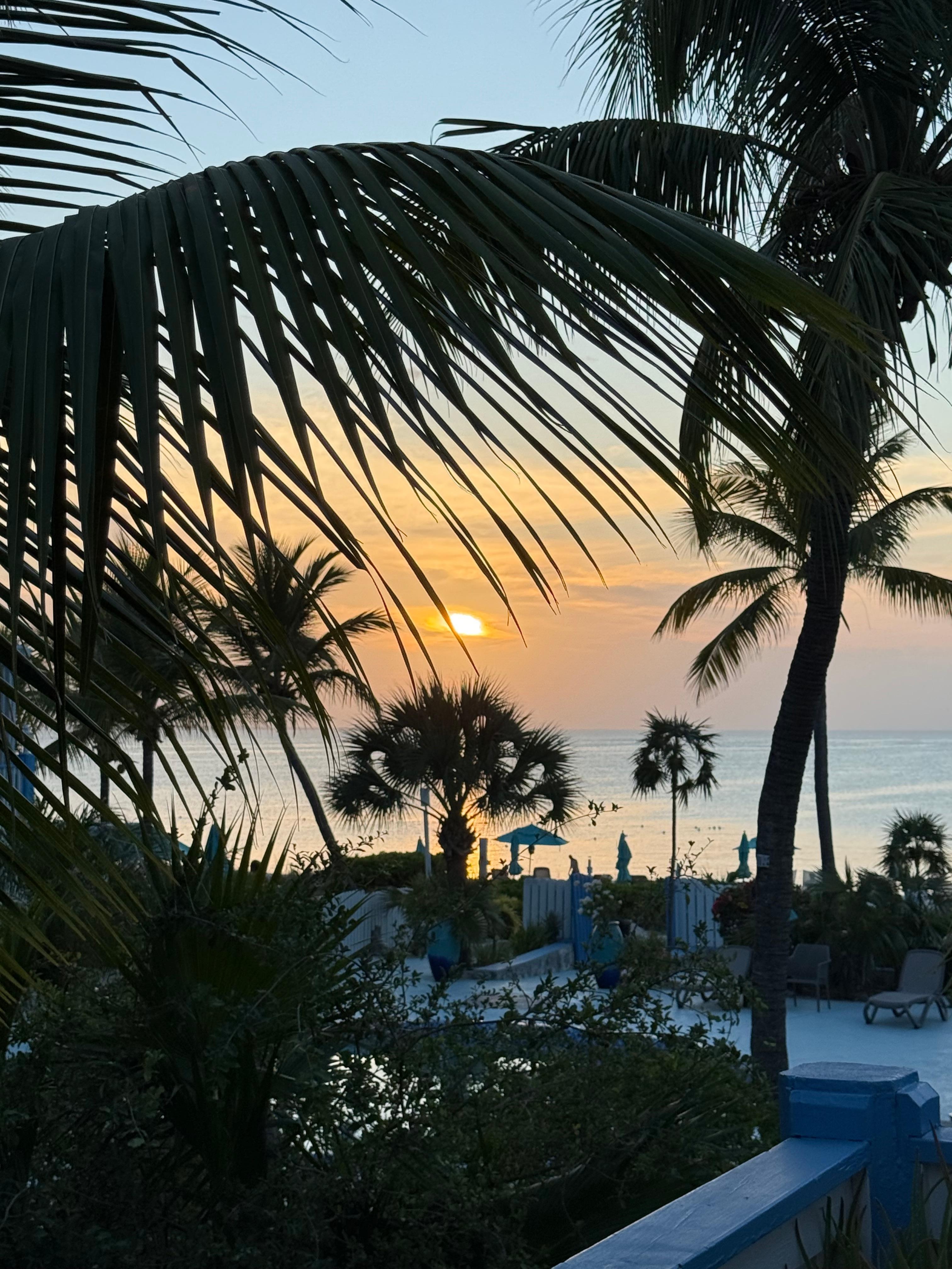 Sunset from our balcony