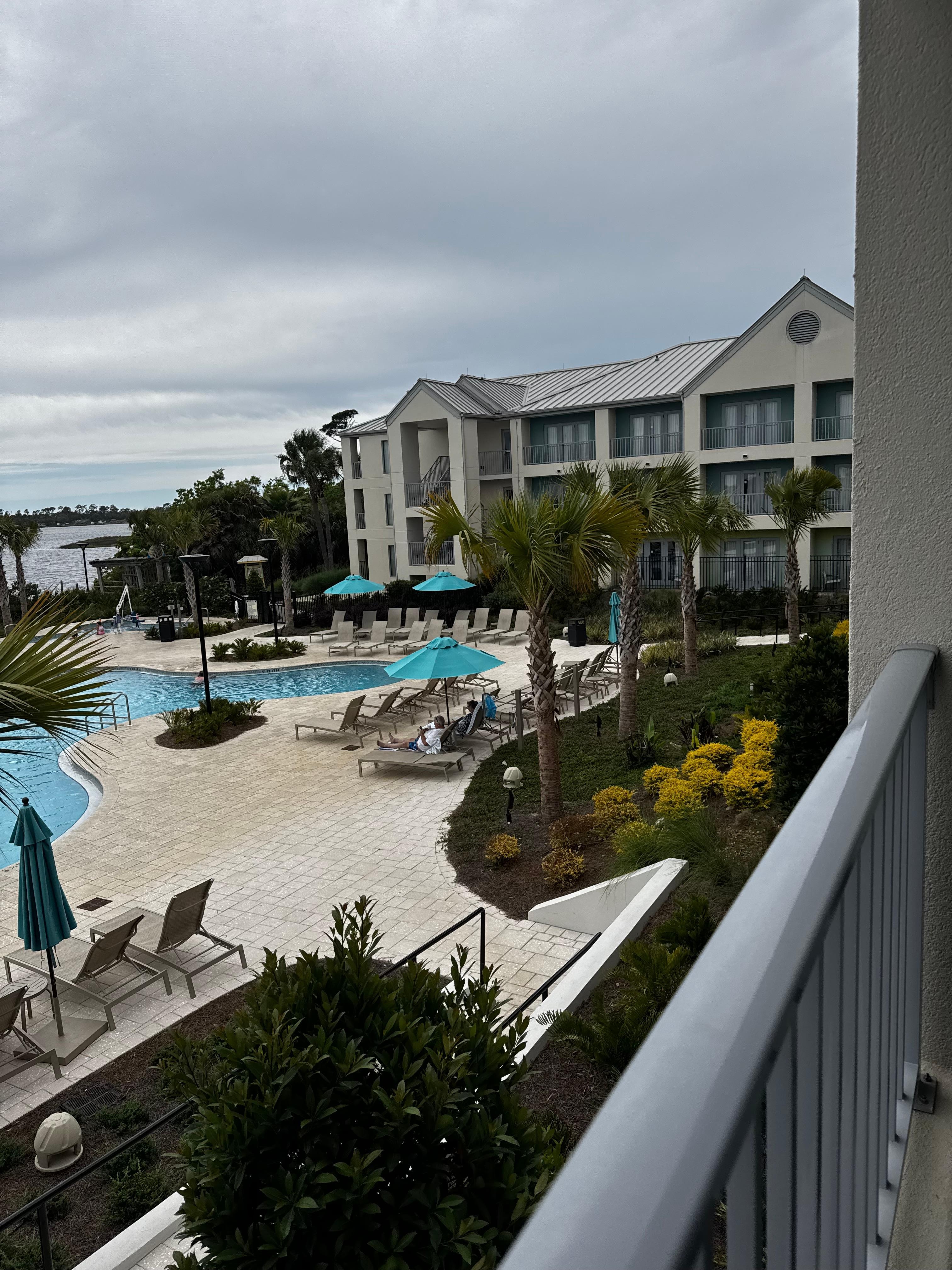 Room 2204 view of pool/jacuzzi