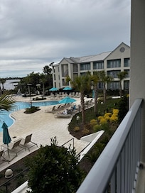 Room 2204 view of pool/jacuzzi