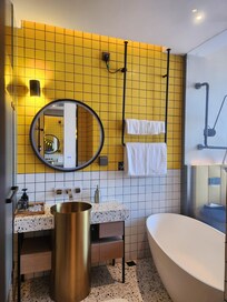 Clean and nice modern washroom and washing areas.