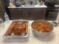 We were able to make our home away from home Christmas lunch!