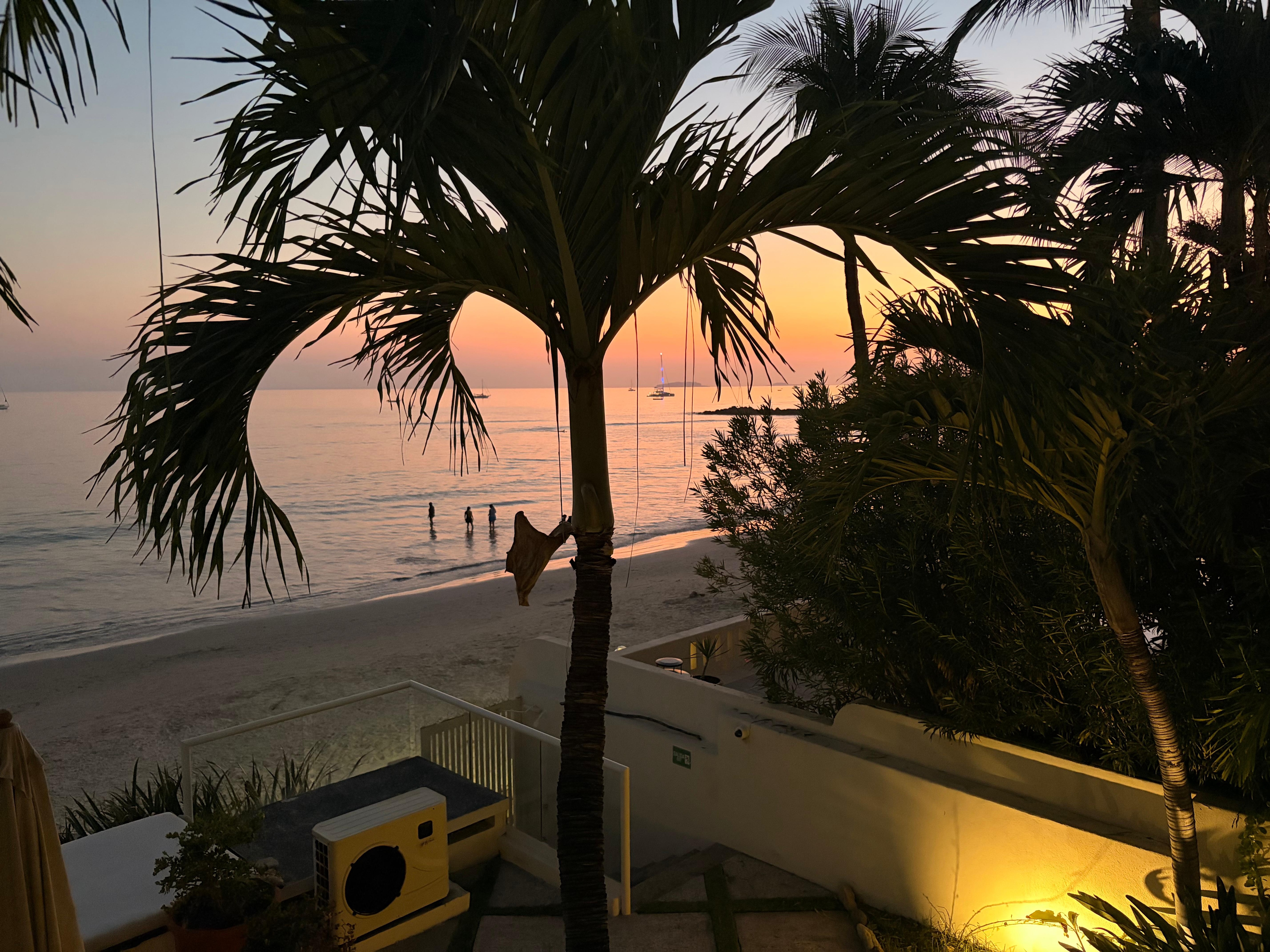 Sunset from the balcony 