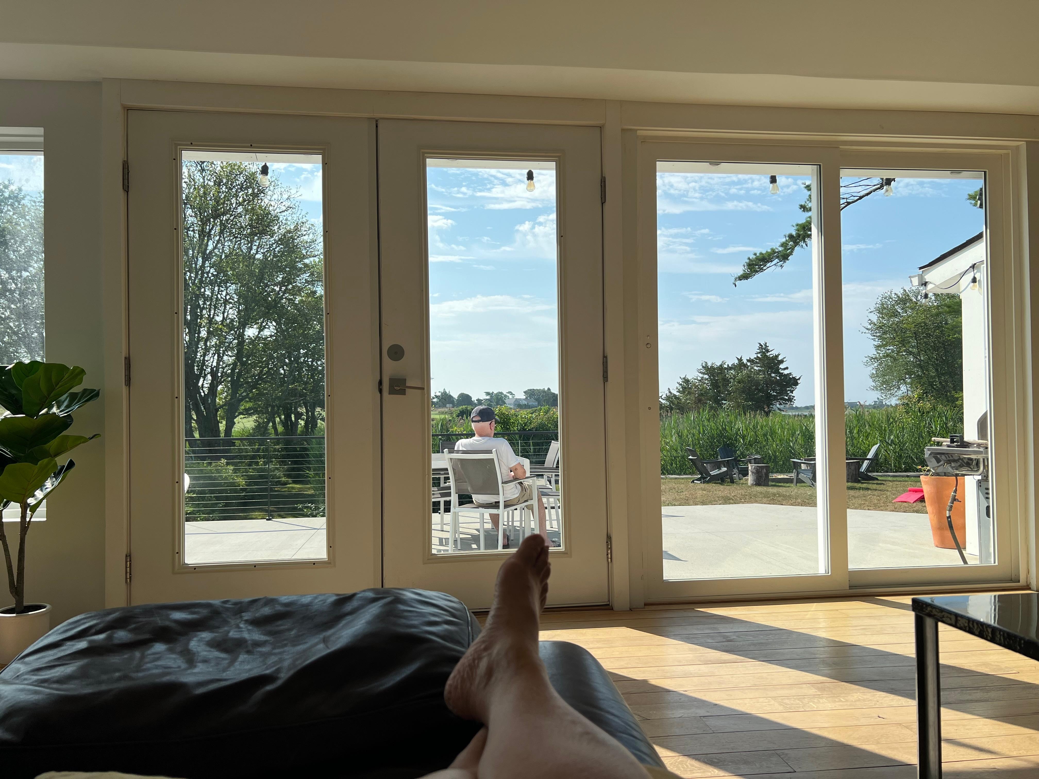 View from inside looking out