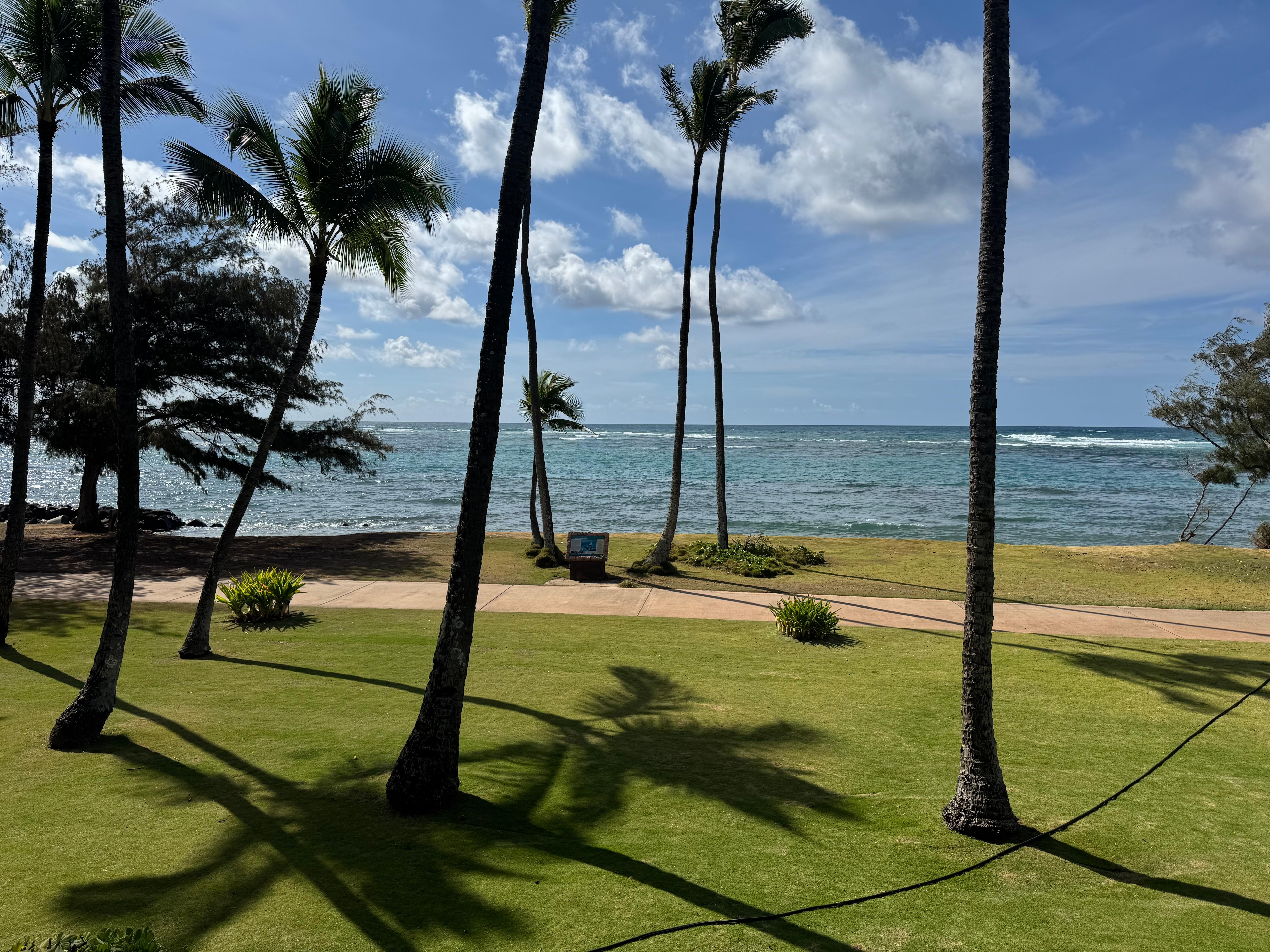 The view from the balcony